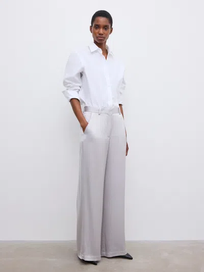 House Of Dagmar Wide Leg Trousers In Silver