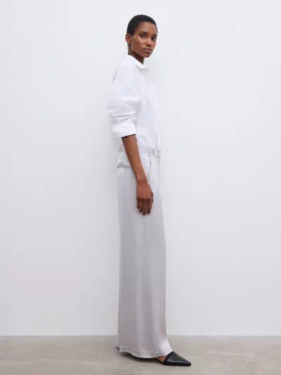 House Of Dagmar Wide Leg Trousers In Silver