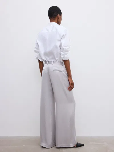 House Of Dagmar Wide Leg Trousers In Silver