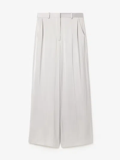 House Of Dagmar Wide Leg Trousers In Silver