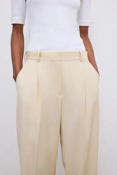 House Of Dagmar Relaxed Wool Trouser In Brown