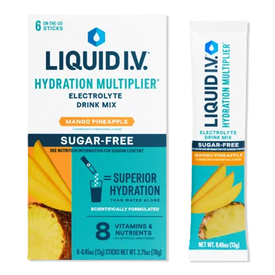 Liquid I.v. Hydration Multiplier Electrolyte Drink Mix Sugar Free Mango Pineapple In Transparent