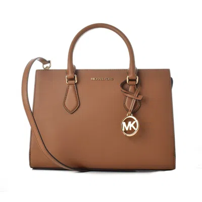 Michael Kors Brown Leather Handbag In Brown