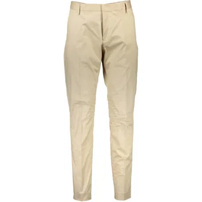 Gant Beige Cotton Casual Pants In Neutral