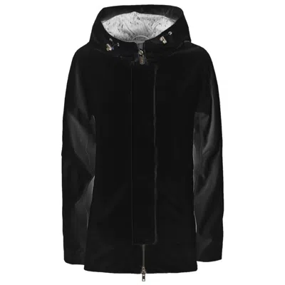 Yes Zee Black Polyester Rain Coat In Black