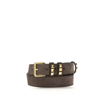 Valentino Brown Lamb Ovis Aries Aries Belt In Brown
