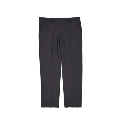 Blanca Vita Gray Elastane Cropped Pants In Black