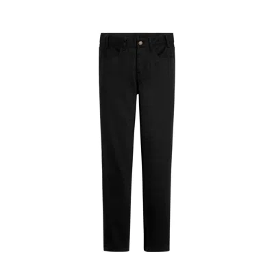 Celine Black Cotton Skinny Jeans In Black