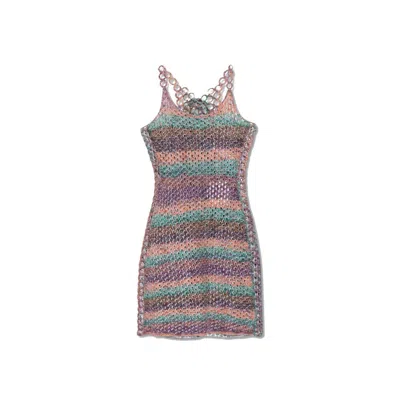 Chloé Multicolor Wool Casual Dress In Multi