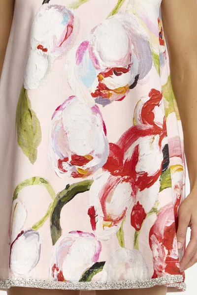 Acler Anglesey Floral Embellished Mini Dress In Pink