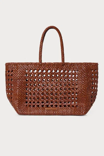 Loeffler Randall Klara Woven Leather Tote Bag In Brown