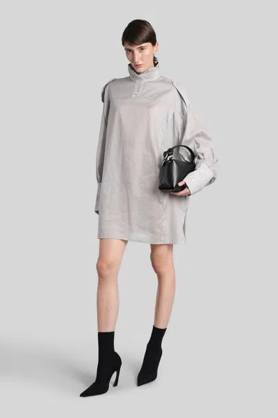 The Latest Ciara Shirt In Grey Cotton In Neutral