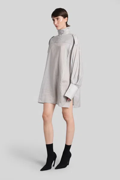 The Latest Ciara Shirt In Grey Cotton In Neutral