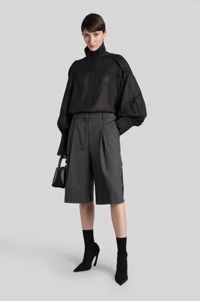 The Latest Ciara Shirt In Black Cotton In Black