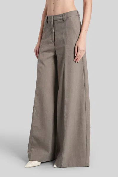 The Latest C-alma Pants In Taupe Wool In Brown