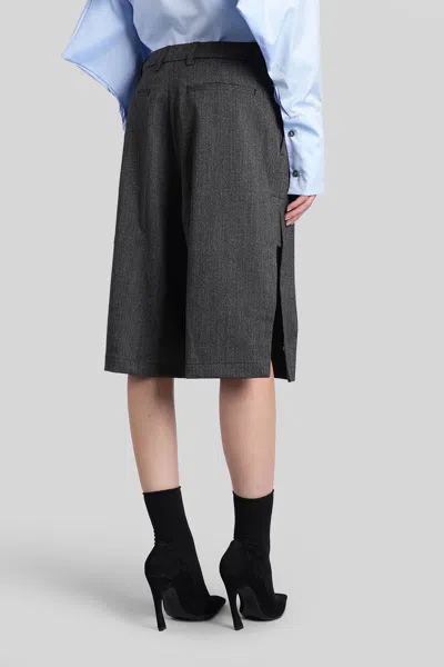 The Latest C-brenda Shorts In Grey Wool In Gray