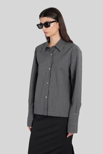 The Latest Codie 4006 Shirt In Grey Wool In Gray
