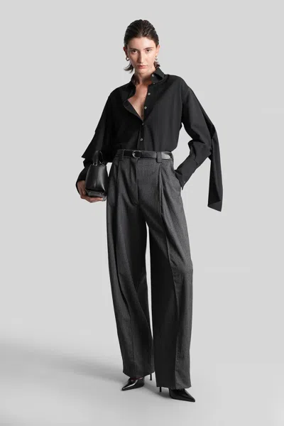 The Latest Cara 3116 Pants In Grey Polyester In Gray