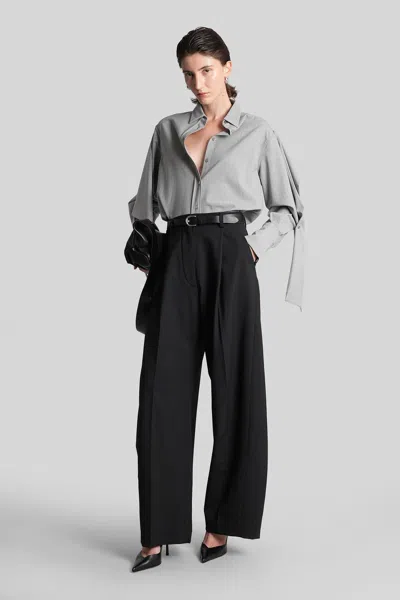 The Latest Carmen 4003 Shirt In Grey Polyester In Gray