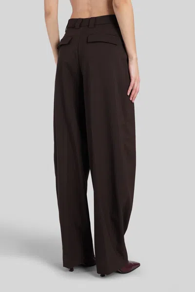The Latest Cara 3116 Pants In Brown Polyester In Brown