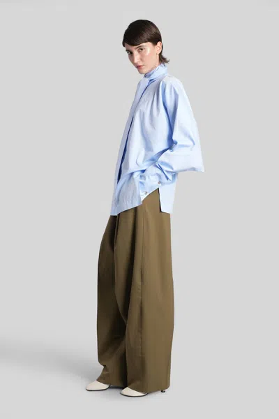 The Latest Cara 3116 Pants In Khaki Polyester In Green