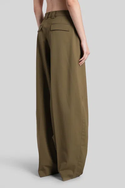 The Latest Cara 3116 Pants In Khaki Polyester In Green