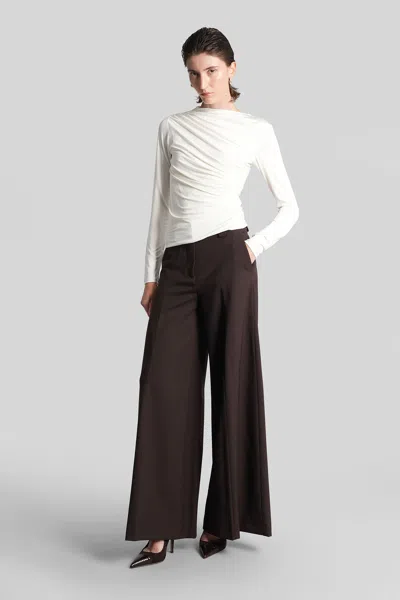 The Latest C Alma 3101 Pants In Brown Polyester In Brown