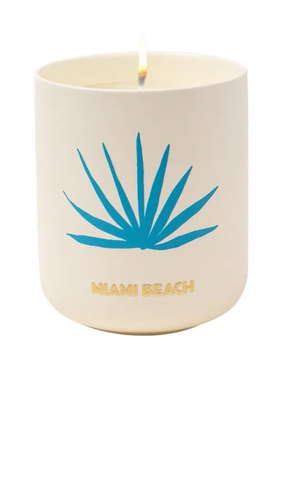 Assouline Miami Beach Travel From Home Candle In Yellow