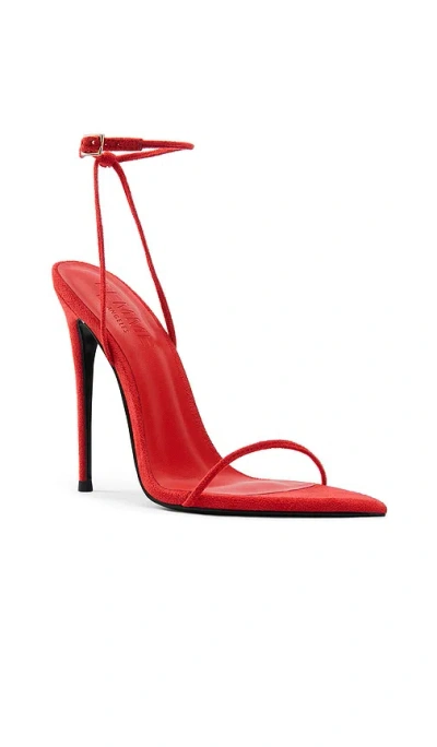 Femme La Andx Suede Sandal In Red
