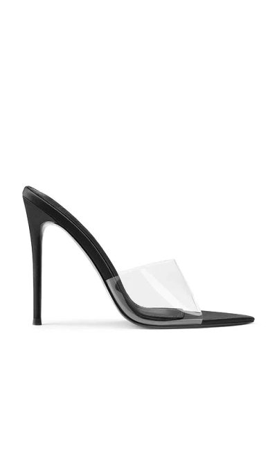 Femme La Gianni Satin Mule In Black