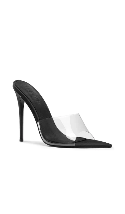 Femme La Gianni Satin Mule In Black