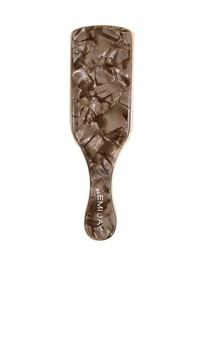 Emi Jay Mini Boar Bristle Brush In Brown