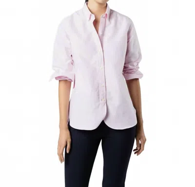 Ann Mashburn Schoolgirl Button-down Shirt In Light Pink Oxford In Multi