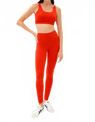 Splits59 Sprint High Waist Rigor Legging In Lotus Red In Red