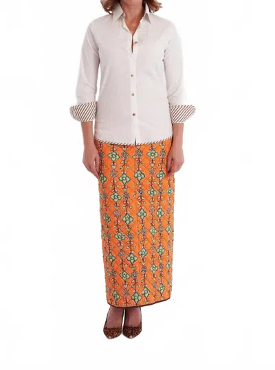 Ck Bradley Bryson Button Down Shirt In White Taupe Stripe In Multi