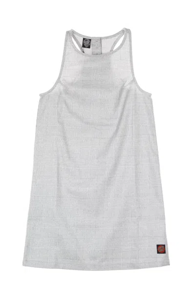 Santa Cruz Women's Coombe Dress Check Grey In Gray