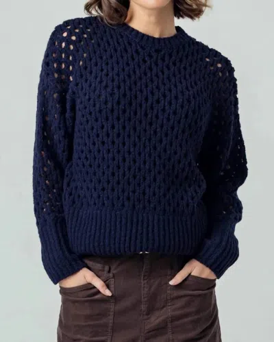 Sundays Fressia Knit Sweater In Navy In Blue