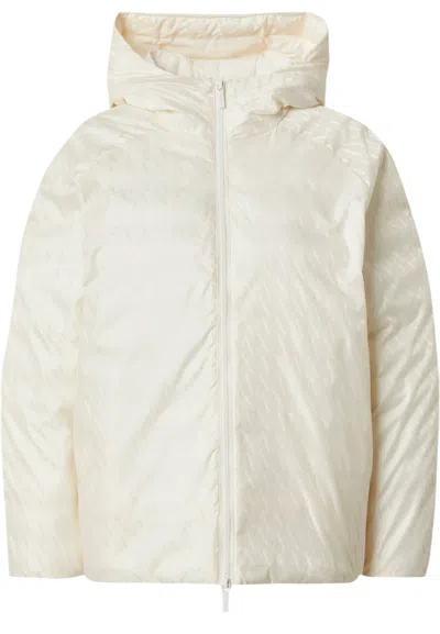 Ax-armani Women's Down Jackets  1436af16628-bi Fixed Hood In White