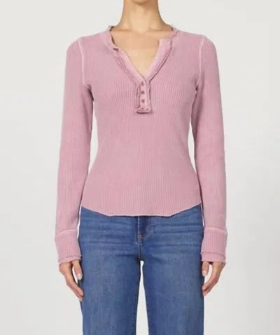 Dear John Denim Luna V-neck Top In Lilas In Pink