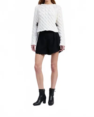 En Saison Bridget Sweater In White In White