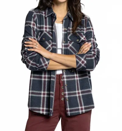 Thread & Supply Cassian Button Down Shirt In Navy In Blue