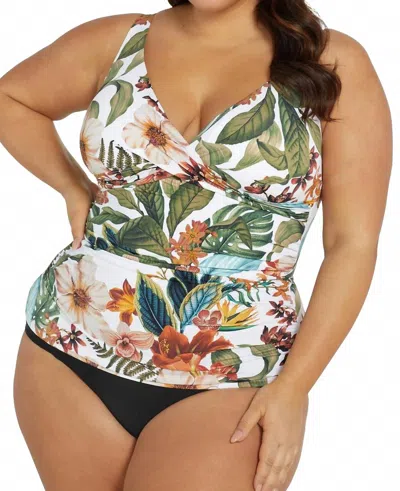 Artesands Women's Into The Saltu Delacroix Tankini In White Multi In Multi