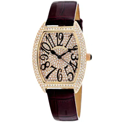Christian Van Sant Women's Elegant Watch In Brown