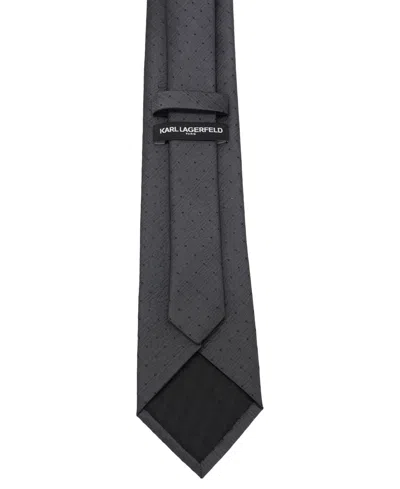 Karl Lagerfeld Men's Pattern Classic Tie In Gray