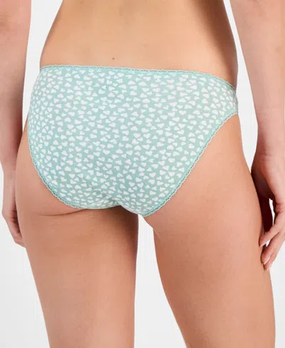 Charter Club Women's Everyday Cotton Bikini Underwear, Created For Macy's In Green