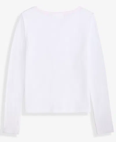 Epic Threads Girls 5-20 Ruched Bow V-neck Top, Macy's Exclusive In White