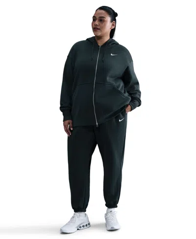 Nike Sportswear Plus Size Phoenix Fleece High-waist Oversized Sweatpants In Green