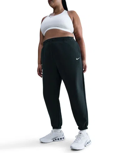Nike Sportswear Plus Size Phoenix Fleece High-waist Oversized Sweatpants In Green