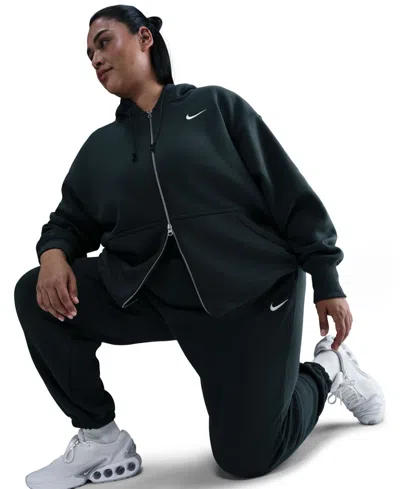 Nike Sportswear Plus Size Phoenix Fleece High-waist Oversized Sweatpants In Green