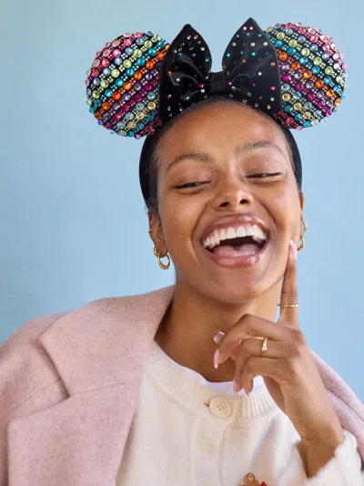 Baublebar Disney Minnie Mouse Crystal Multicolor Ears Headband In Multi